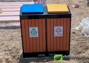 經典腳踏分類果皮箱WJ-8120